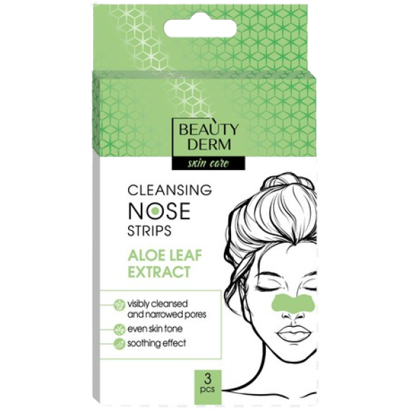 Np Beauty Derm Benzi De Curatare Pentru Nas Cu Extract De Aloe Vera 12/bax