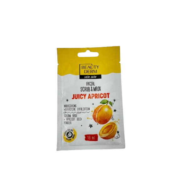 Np Beauty Derm Scrub&mask Facial Juicy Apricot 10ml 300/bax