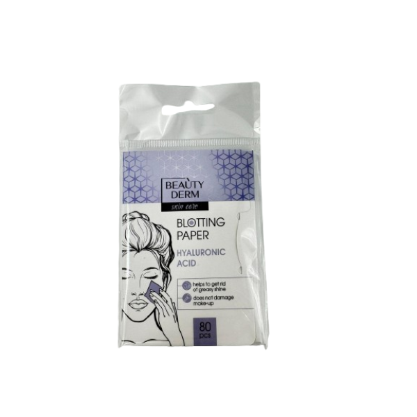 Np Beauty Derm Servetele/hartie Matifiata Pentru Sebum Acid Hialuronic 80buc 40/bax