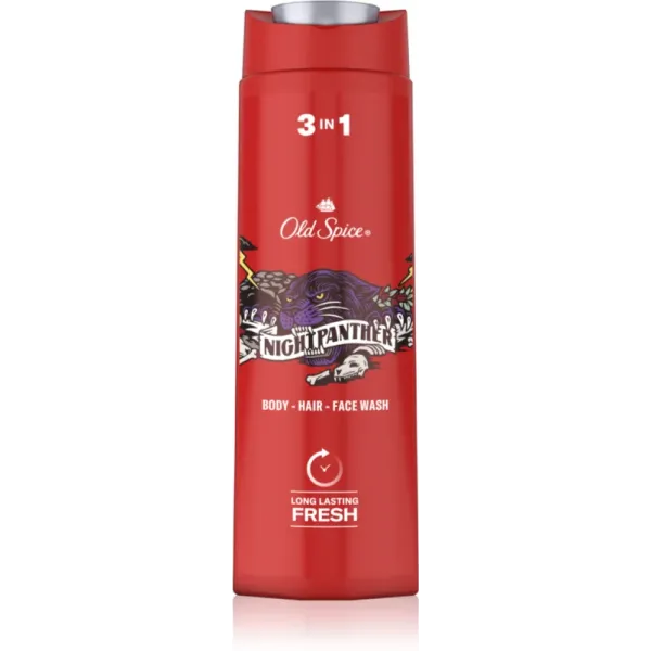 Old Spice Gel Dus 3in1 Night Panther 400ml 6/set