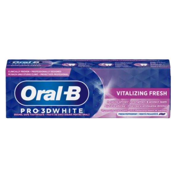 Oral B Pasta Dinti Complete Pro-3d White Vitalizing Fresh 75ml 12/bax