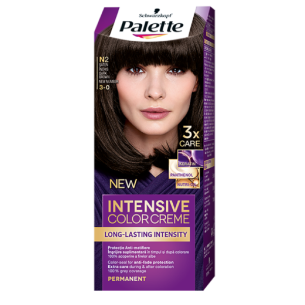 Palette Vopsea Par N2 Saten Inchis 10/bax