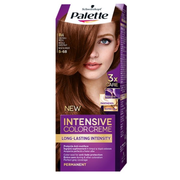 Palette Vopsea Par R4 Castaniu Mediu 10/bax