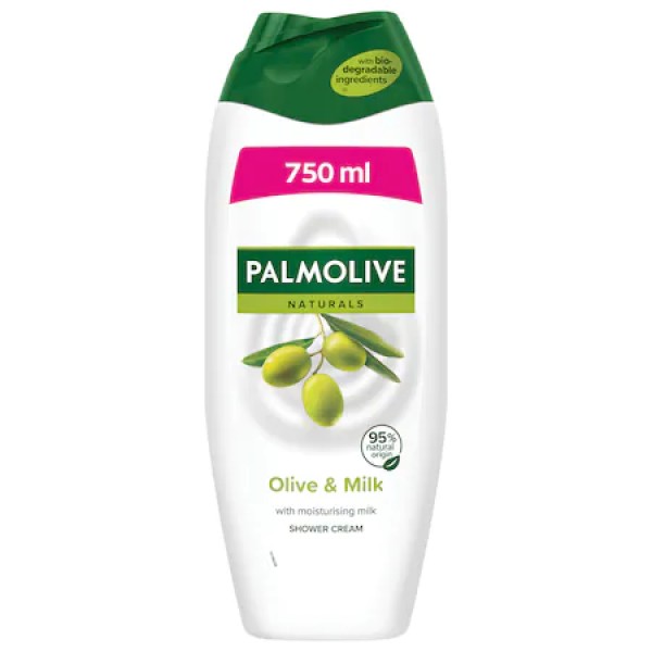 Palmolive Gel Dus/spumant Baie Oliva E Latte 750ml 6buc/set 12/bax