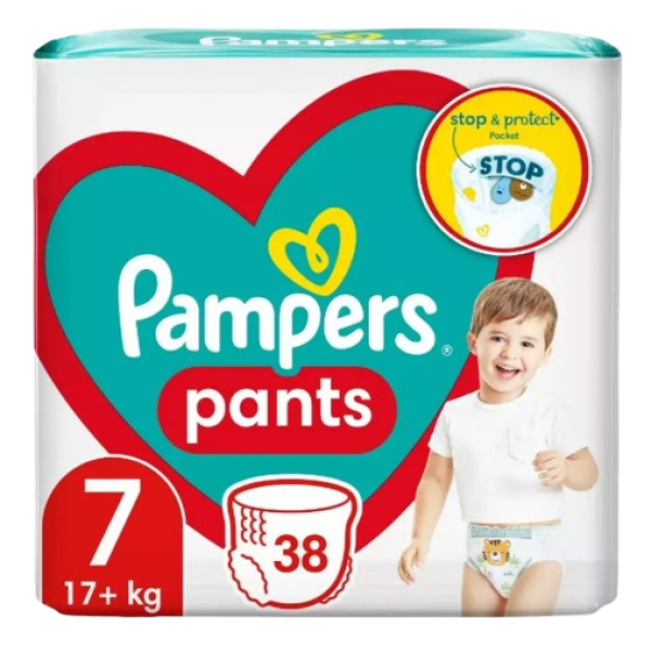 Pampers Pants Act Baby Nr.7 17+kg 38buc/set 3/bax
