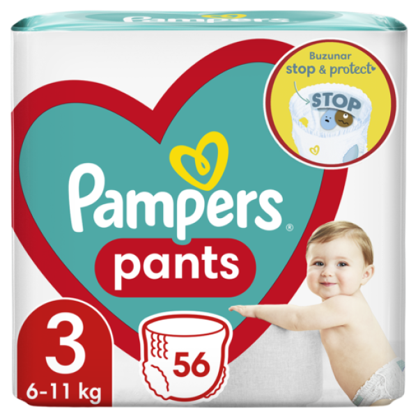 Pampers Pants Baby Nr.3 6-11kg 56buc/set 2/bax