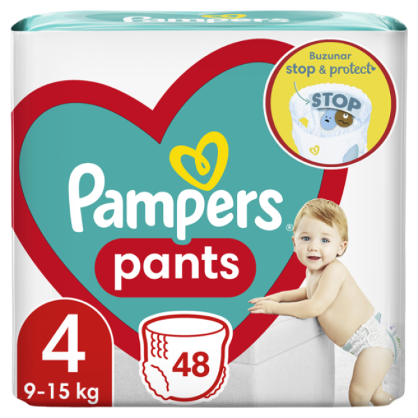 Pampers Pants Baby Nr.4 9-15kg 48buc/set 2/bax