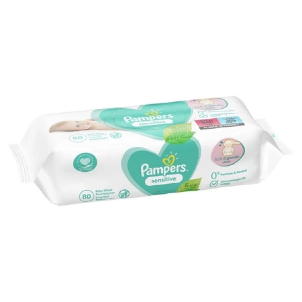 Pampers Servetele Umede Baby Sensitive 80buc 6/bax Pampers Servetele Umede Baby Sensitive 80buc 6/bax