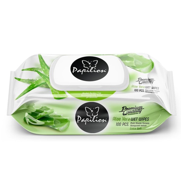 Papilion Servetele Umede Aloe Vera 100buc 18/bax