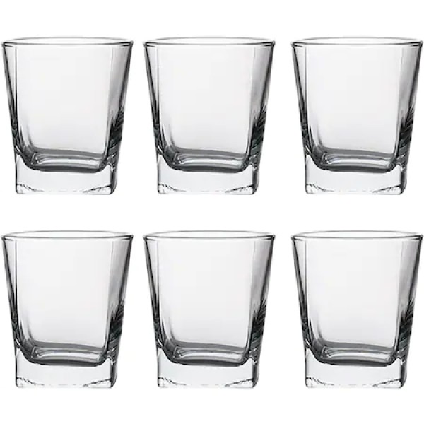 Pasabahce Carre Pahar Whisky 205cc (41280) 6buc/set