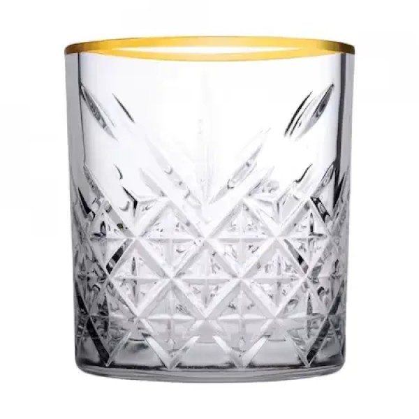Pasabahce Timeless Golden Touch Pahar Whisky 345cc (52790) 4buc/set