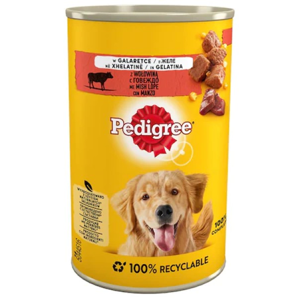 Pedigree Hrana Umeda Caini Adulti Vita In Aspic Conserva 400g 24/bax