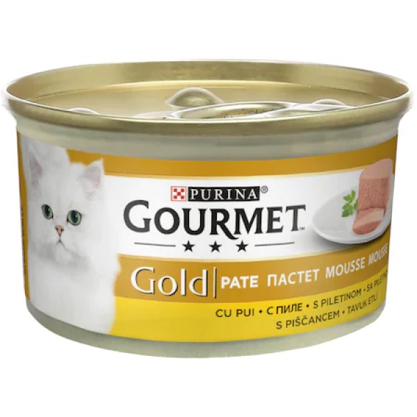 Purina Gourmet Gold Pisici Adulte Pate Pui 85gr 24/bax