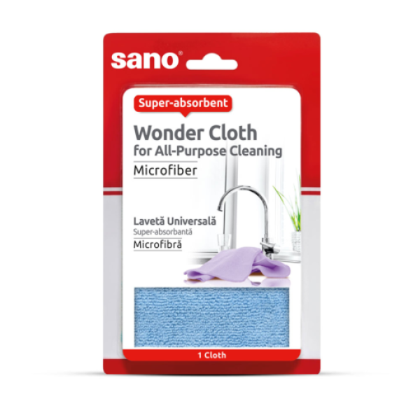 Sano Laveta Microfibra Universala 30x30cm 12/bax