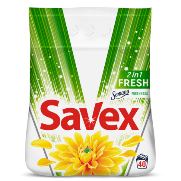 Savex Detergent Automat 2in1 Fresh 4kg 4/bax