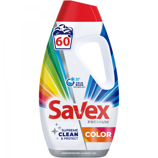 Savex Premium Detergent Lichid Color 60spalari 2.7l 4/bax