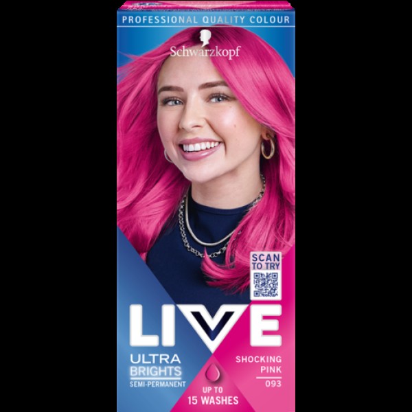 Schwarzkopf Live Vopsea Par 093 Shocking Pink 3/set 30/bax