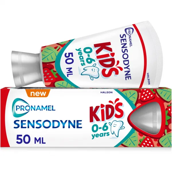 Sensodyne Pasta Dinti Kids Capsuni 0-6 Years 50ml 12/bax