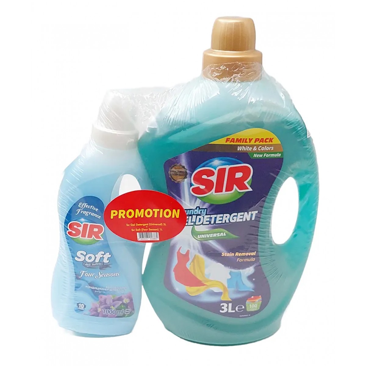 Sir Detergent Lichid White&colors 3l+balsam Rufe Four Seasons 1l 4set ...