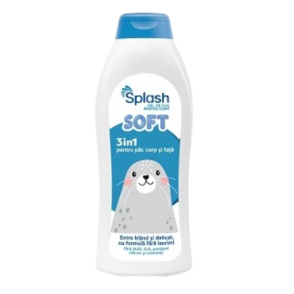 Splash Gel Dus Copii Fara Lacrimi Soft 3in1 500ml 16/bax