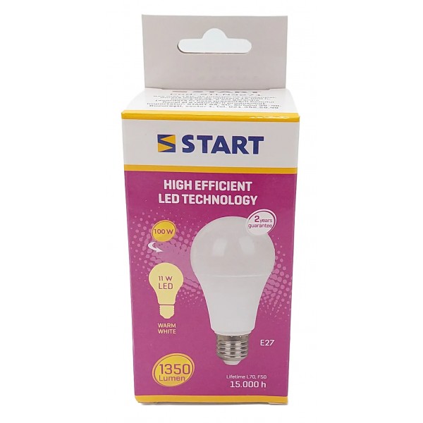 Start Bec Led Mat 15w E27 Alb Cald 10/set