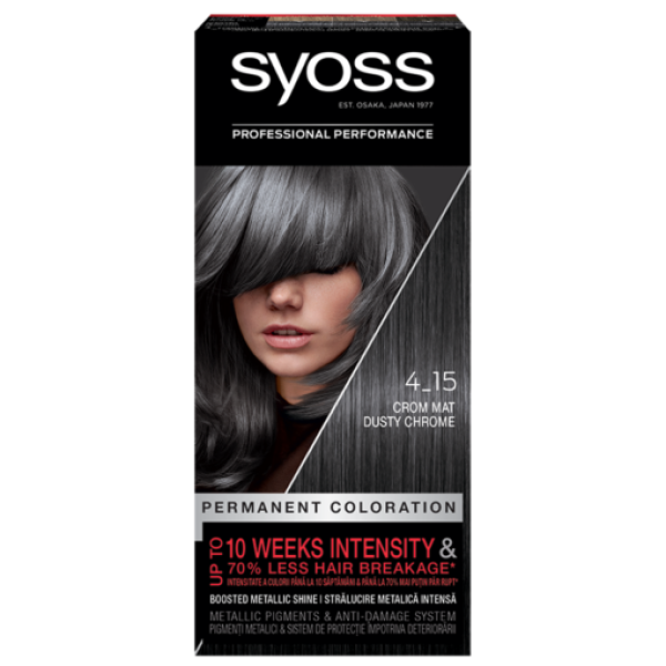 Syoss Color Vopsea Par 4-15 Crom Mat 3/set 48/bax