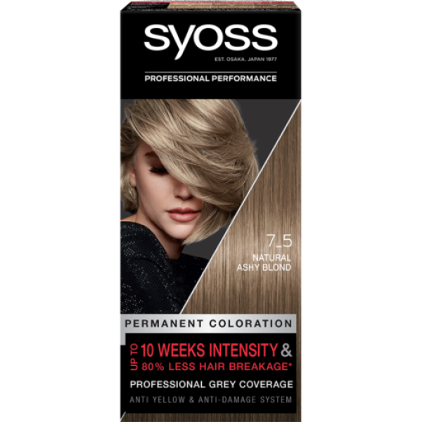 Syoss Color Vopsea Par 7-5 Blond Natural Cenusiu 3/set 48/bax