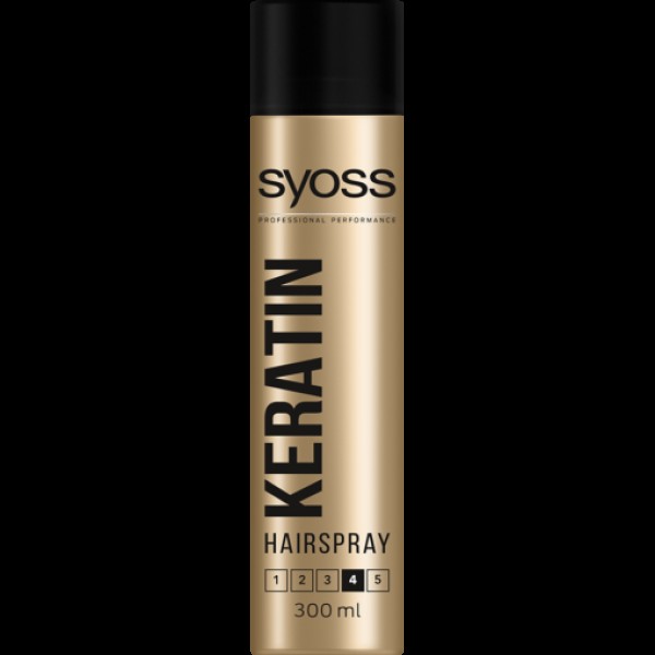 Syoss Fixativ Keratin Extra Strong Hold Nr.4 300ml 6/bax