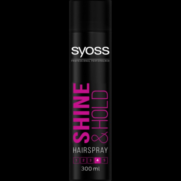 Syoss Fixativ Shine&hold 300ml 6/bax