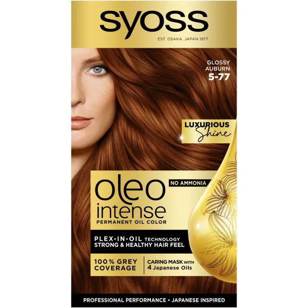 Syoss Oleo Vopsea Par 5-77 Saten Roscat Stralucitor 3/set 48/bax