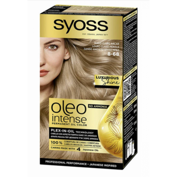Syoss Oleo Vopsea Par 8-68 Blond Deschis Auriu 3/set 48/bax