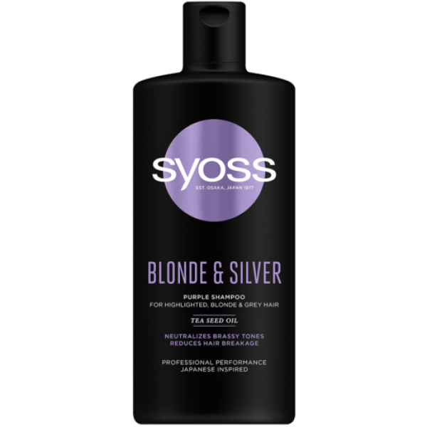 Syoss Professional Sampon Par Blonde&silver 440ml 6/bax