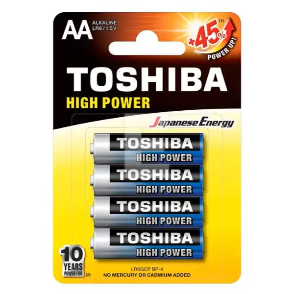 Toshiba Baterii H. Power Alk Aa R6 (lr6gcp) 4buc/set 12set/bax