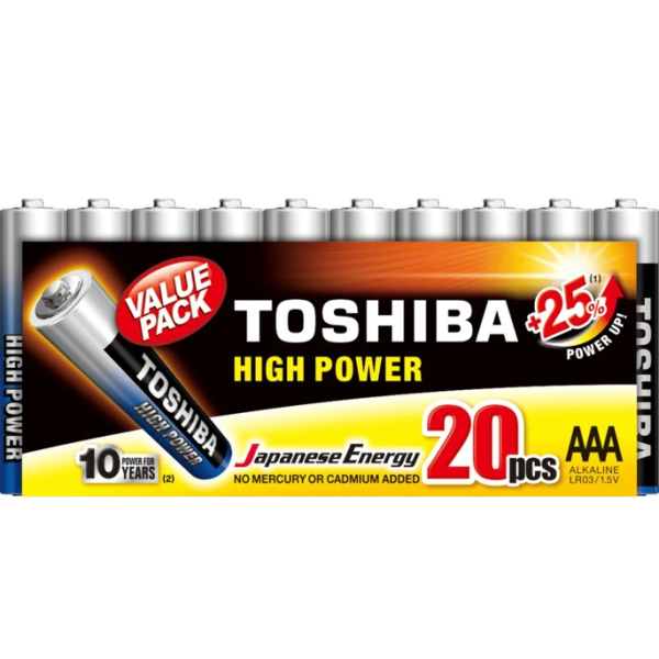 Toshiba Baterii H. Power Alk Aaa R3 (lr03gcp) 20buc/set 8set/cut 32set/bax