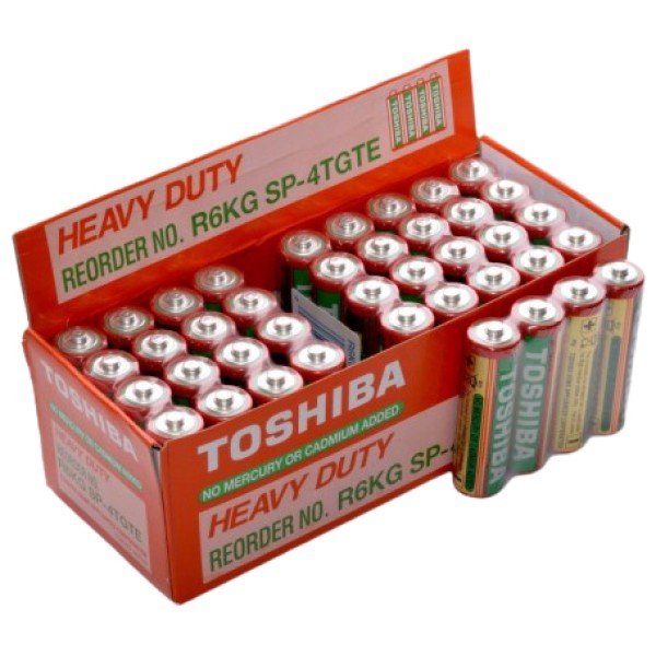 Toshiba Baterii Heavy Duty Aa R6 (r6kg Sp-4tgte) 40buc/cut 5cut/bax