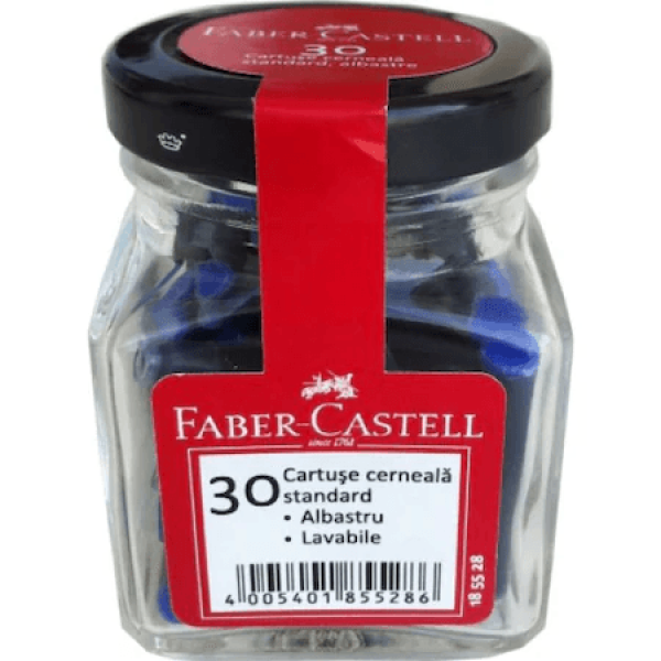 Tp Rezerva Stilou Albastru Borcan Faber 30buc Tp Rezerva Stilou Albastru Borcan Faber 30buc