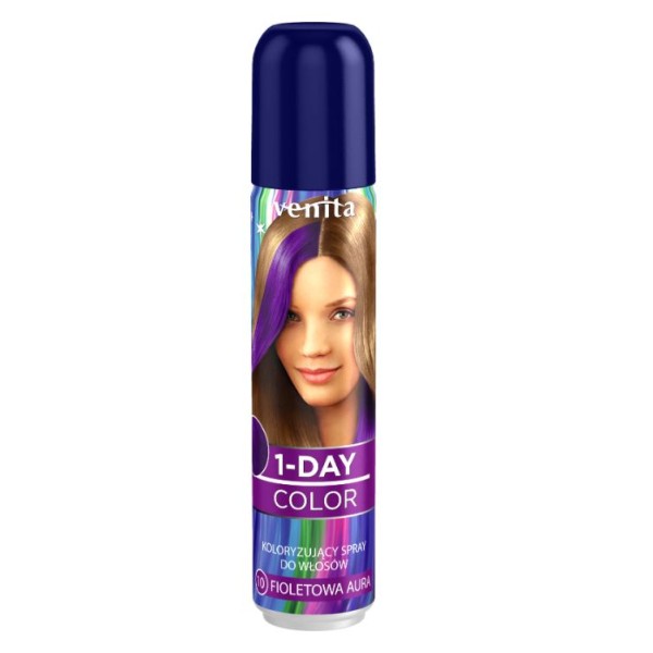 Venita 1-day Color Spray Colorant Nr.10 Violet Et Aura 50ml 8/bax
