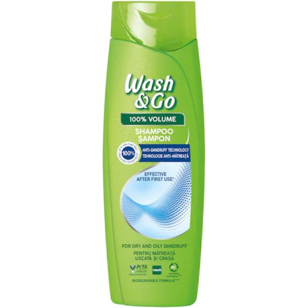 Wash&go Sampon Par For Dry&oily Dandruff 360ml 6/bax