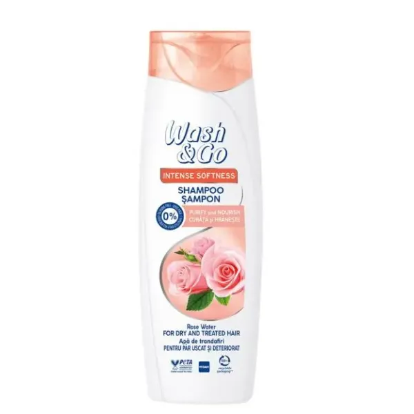 Wash&go Sampon Par Rose Water 360ml 6/bax