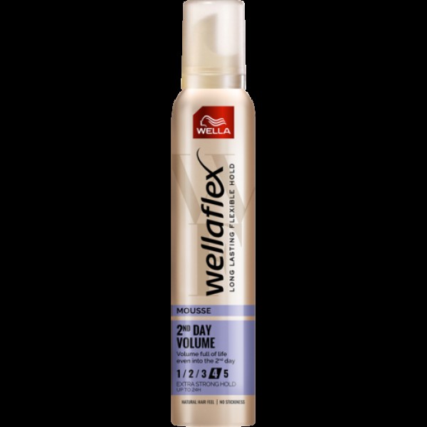 Wellaflex Spuma Par 2 Day Volume Nr.4 Extra Strong Hold 200ml 6/bax