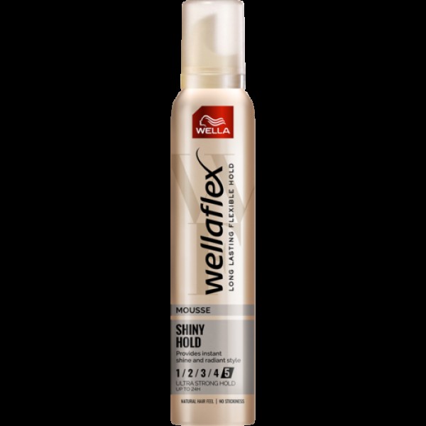 Wellaflex Spuma Par Shiny Hold Nr.5 Ultra Strong Hold 200ml 6/bax