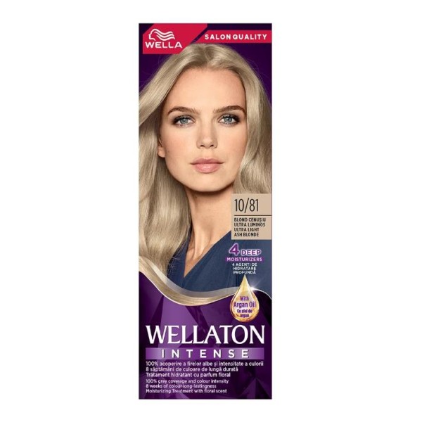 Wellaton Intense Vopsea Par 10/81 Blon Cenusiu Ultra Luminos 3buc/set 24/bax