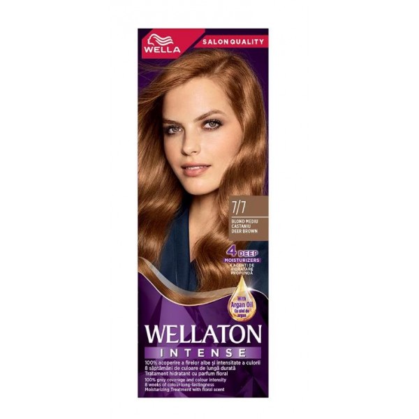 Wellaton Intense Vopsea Par 7/7 Blond Mediu Castaniu 3buc/set 24/bax