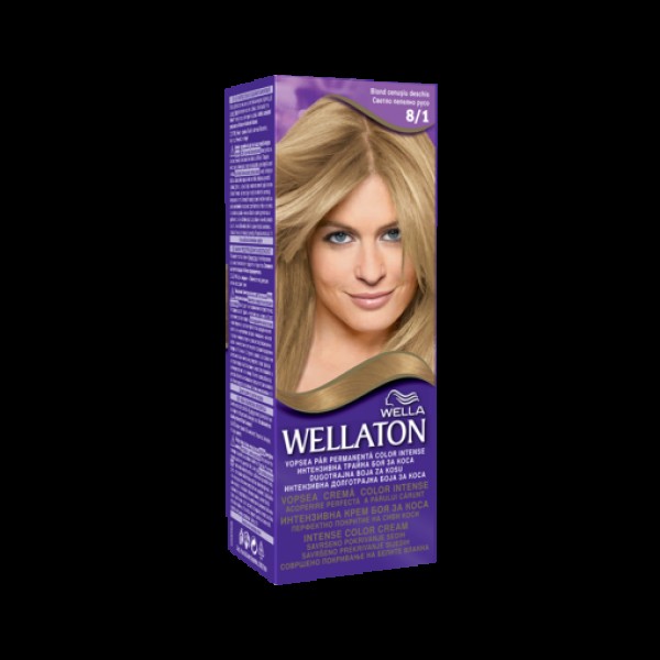 Wellaton Vopsea Par 8.1 Blond Cenusiu Deschis 3buc/set 24/bax