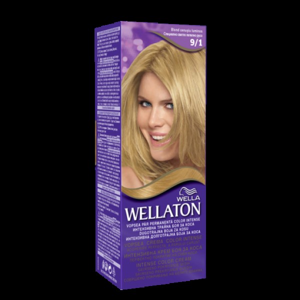 Wellaton Vopsea Par 9.1 Blond Cenusiu Luminos 3buc/set 24/bax